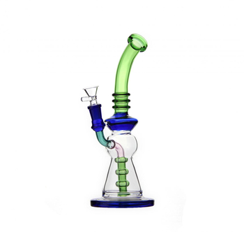 Бонг Multi-Color Bubbler - Бонги - Бонги стеклянные - Изогнутые бонги - Магазин бонгов бонгшоп.рф