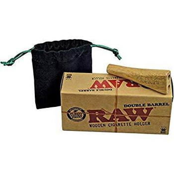 Мундштук RAW Wooden Double Barrel Cigarette Holder K.S. - Бренд RAW - Магазин бонгов бонгшоп.рф