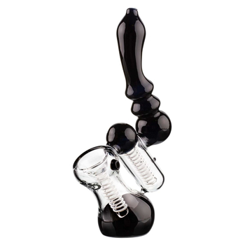 Бонг Grace Glass | Saxo Series Black Bubbler ДИСКОНТ - Уценка - Магазин бонгов бонгшоп.рф